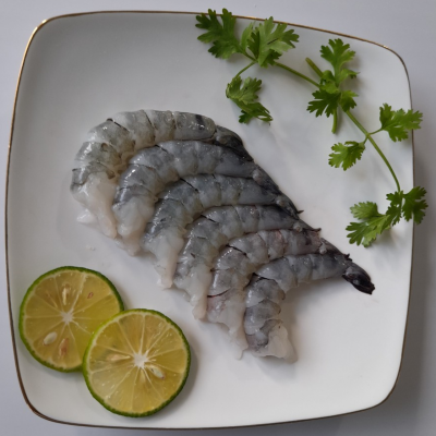 Raw Peeled And Deveined Tail-off Black Tiger Shrimp