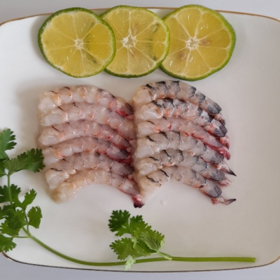 Raw Peeled Undeveined Tail-off Cat Tiger Shrimp